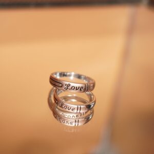 925 Silver Fancy Couple Ring 714R37
