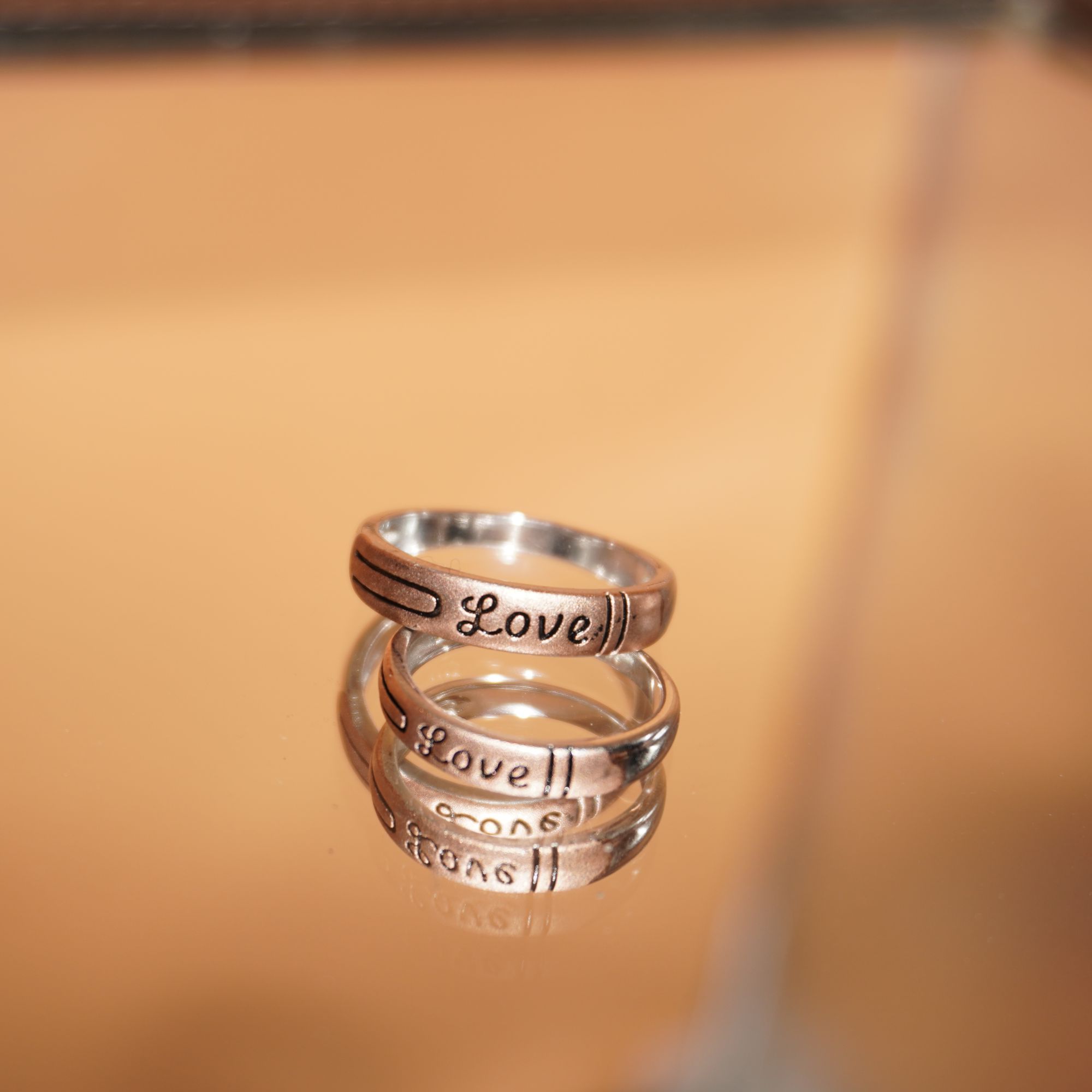 925 Silver Fancy Couple Ring 714R37