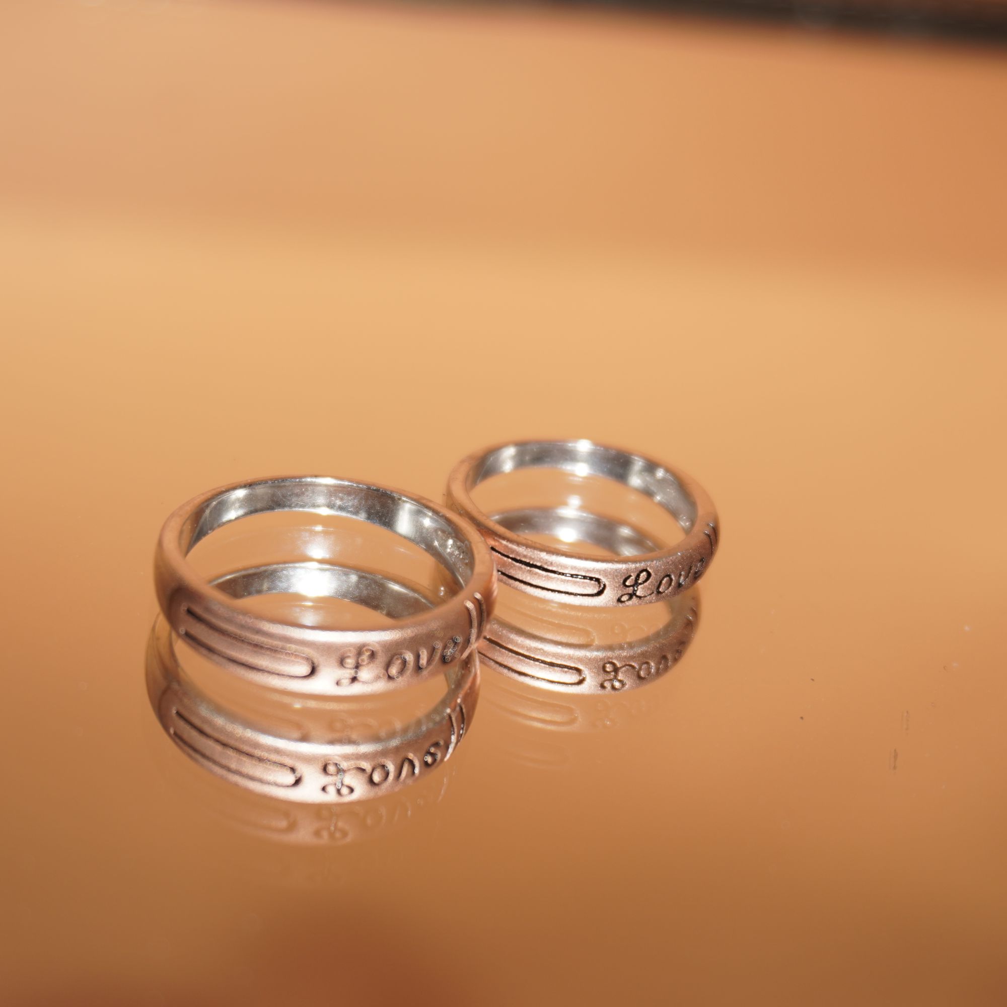 925 Silver Fancy Couple Ring 714R37