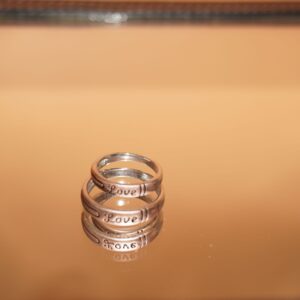 925 Silver Fancy Couple Ring 714R37