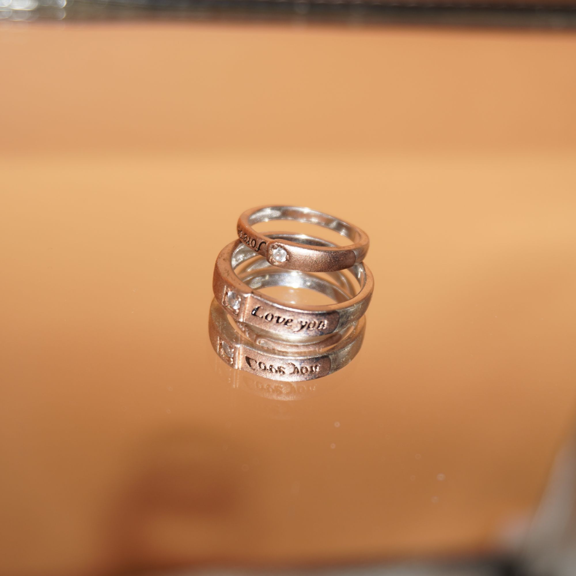 925 Silver Fancy Couple Ring 714R25