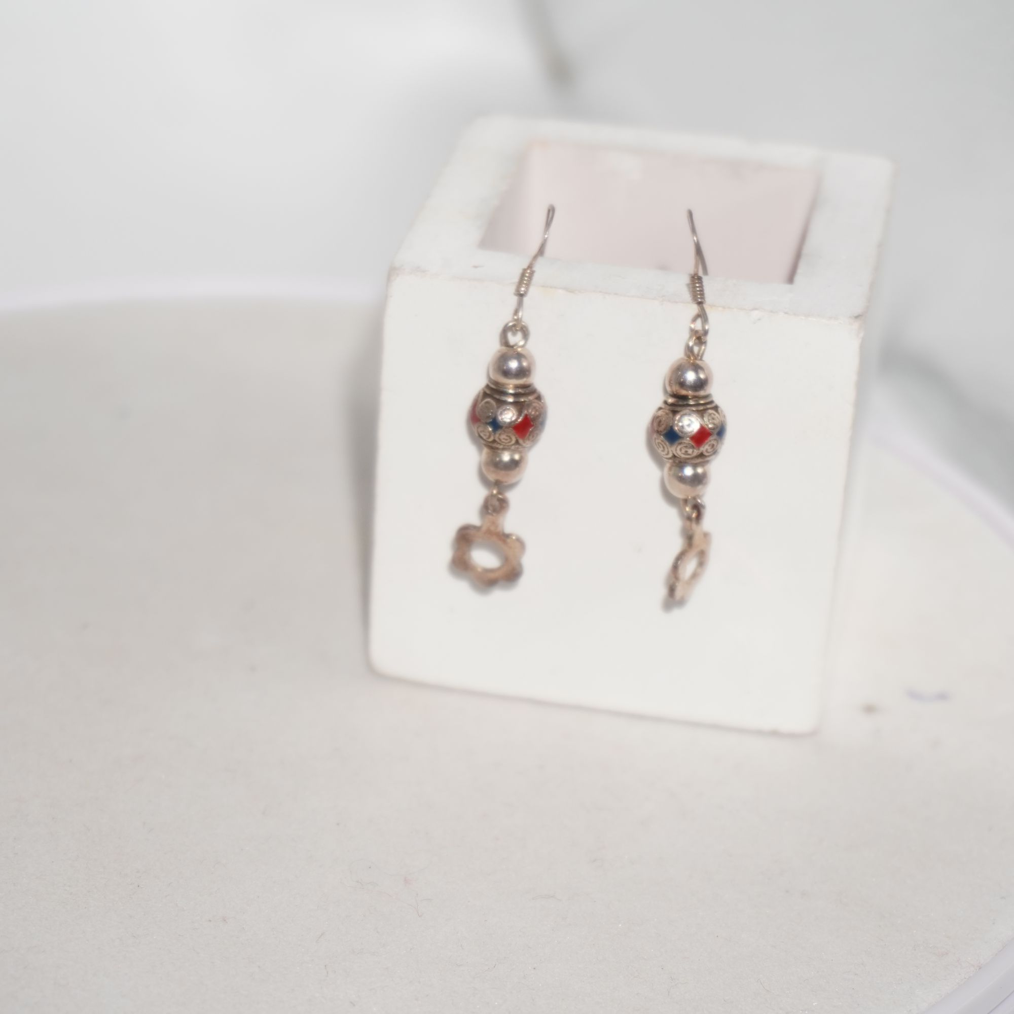 925 Silver Fancy Jhumkha Earring 166R58