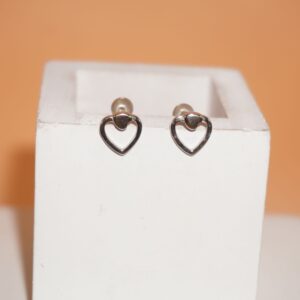 925 Silver Classic Heart Design Earring 199R306