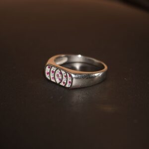 925 Silver Fancy Engagement Ring 720R47