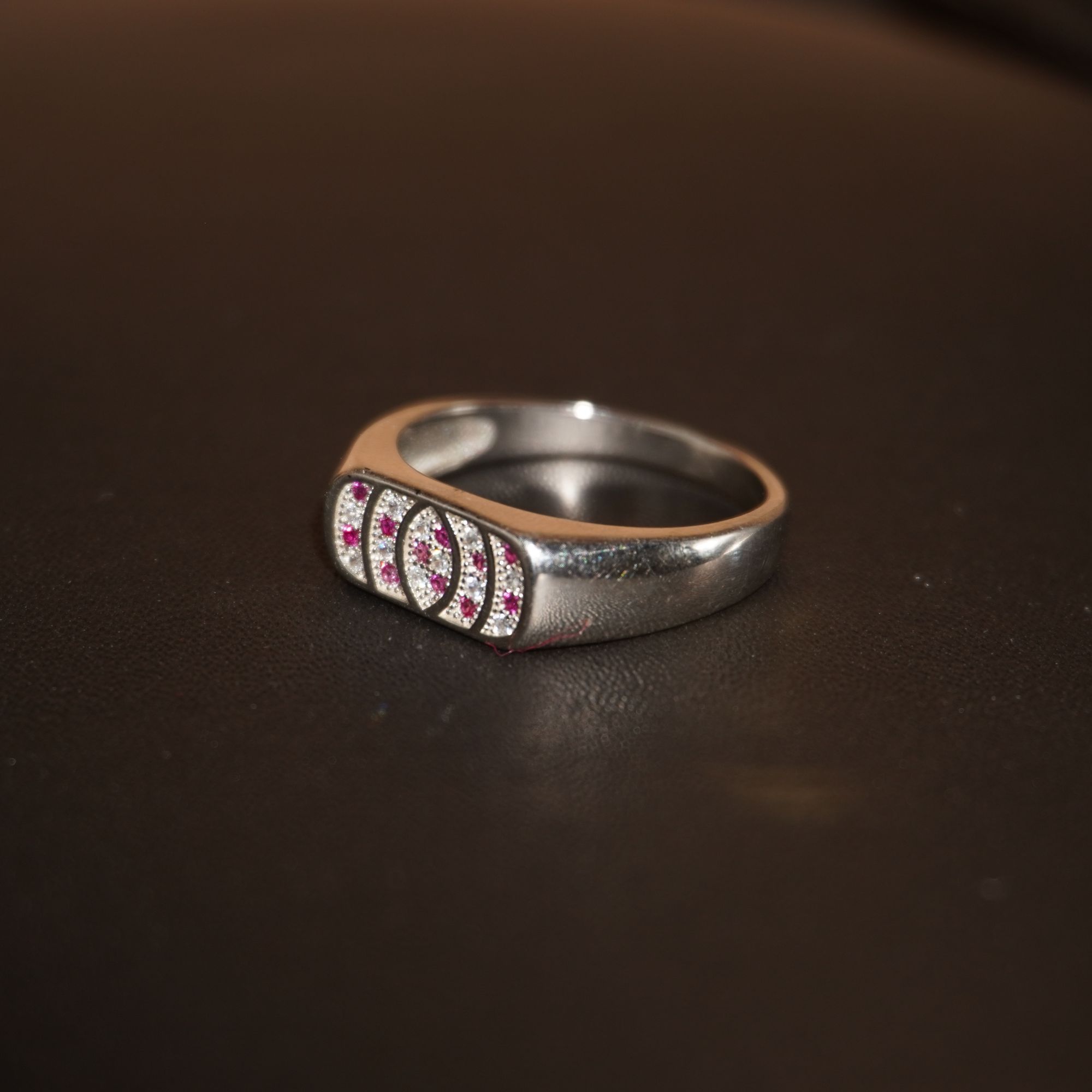 925 Silver Fancy Engagement Ring 720R47