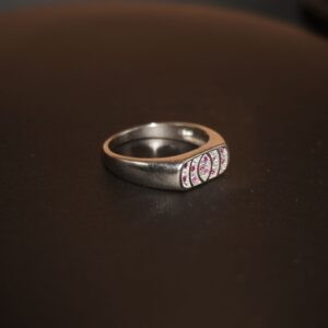 925 Silver Fancy Engagement Ring 720R47