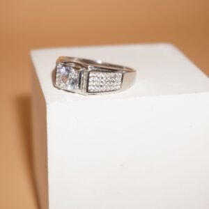 925 Silver Delicate Engagement Ring 723R34