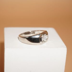 925 Silver Classy Engagement Ring 723R35