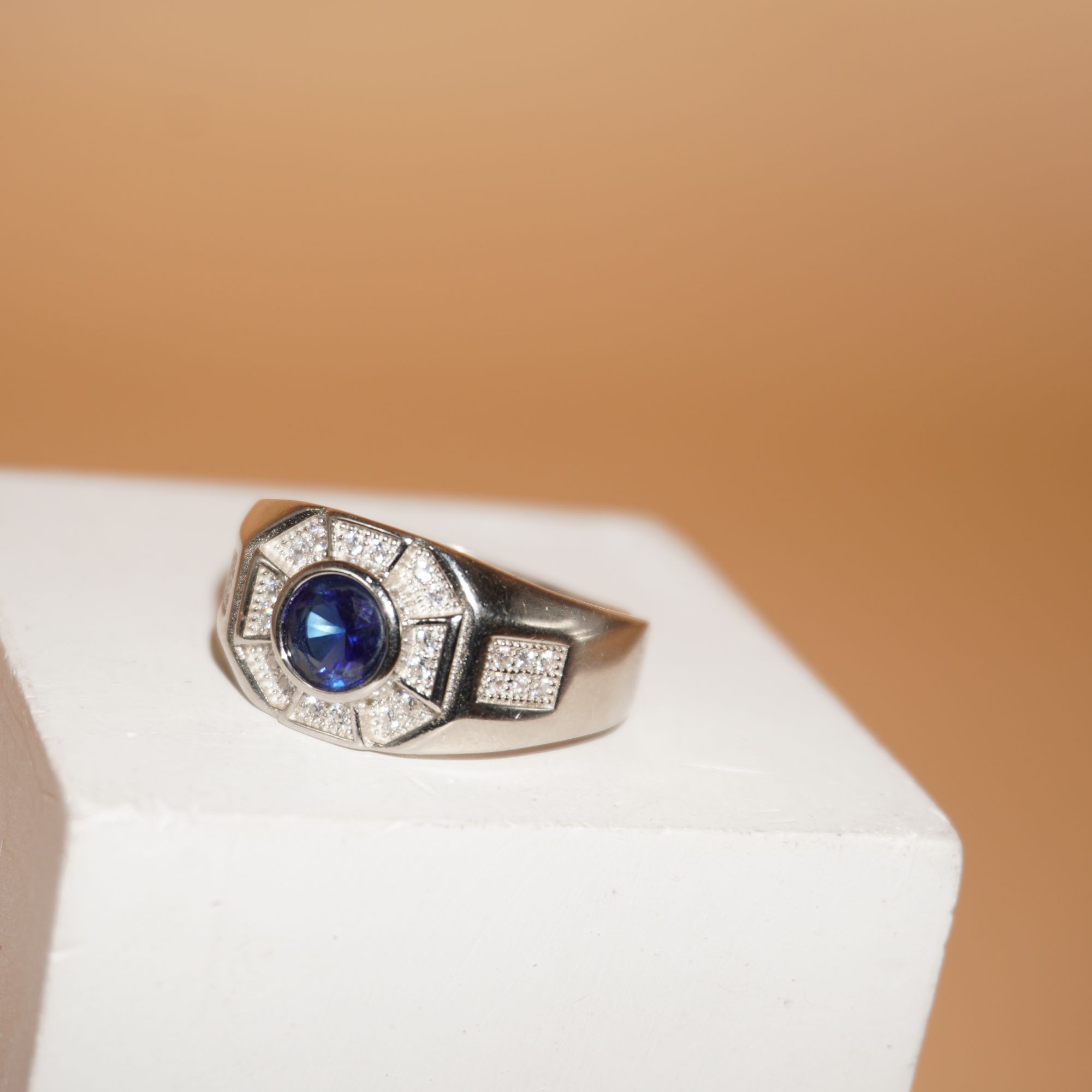925 Silver Unique Diamond Ring 723R39