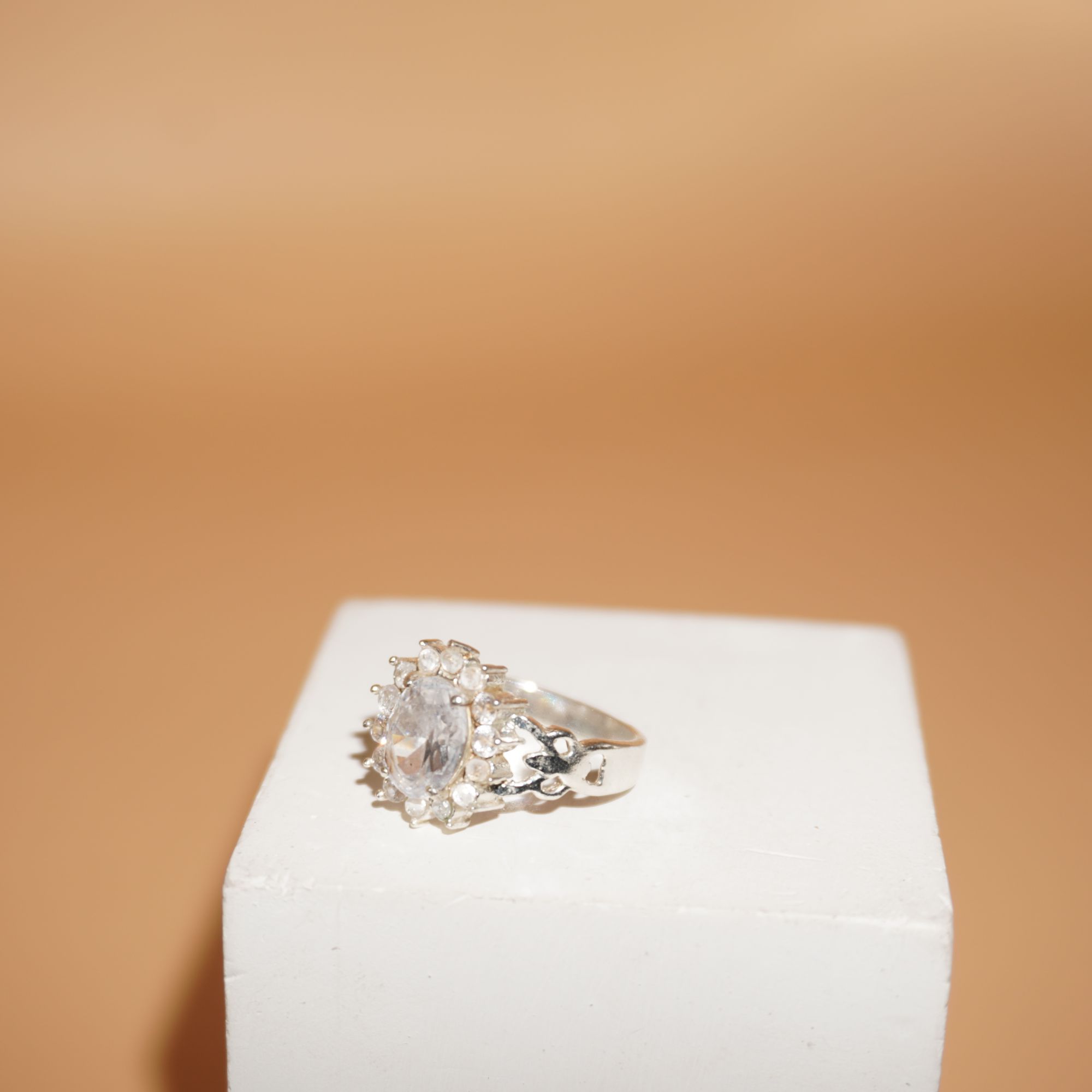 925 Silver Classic Diamond Ring 226R27
