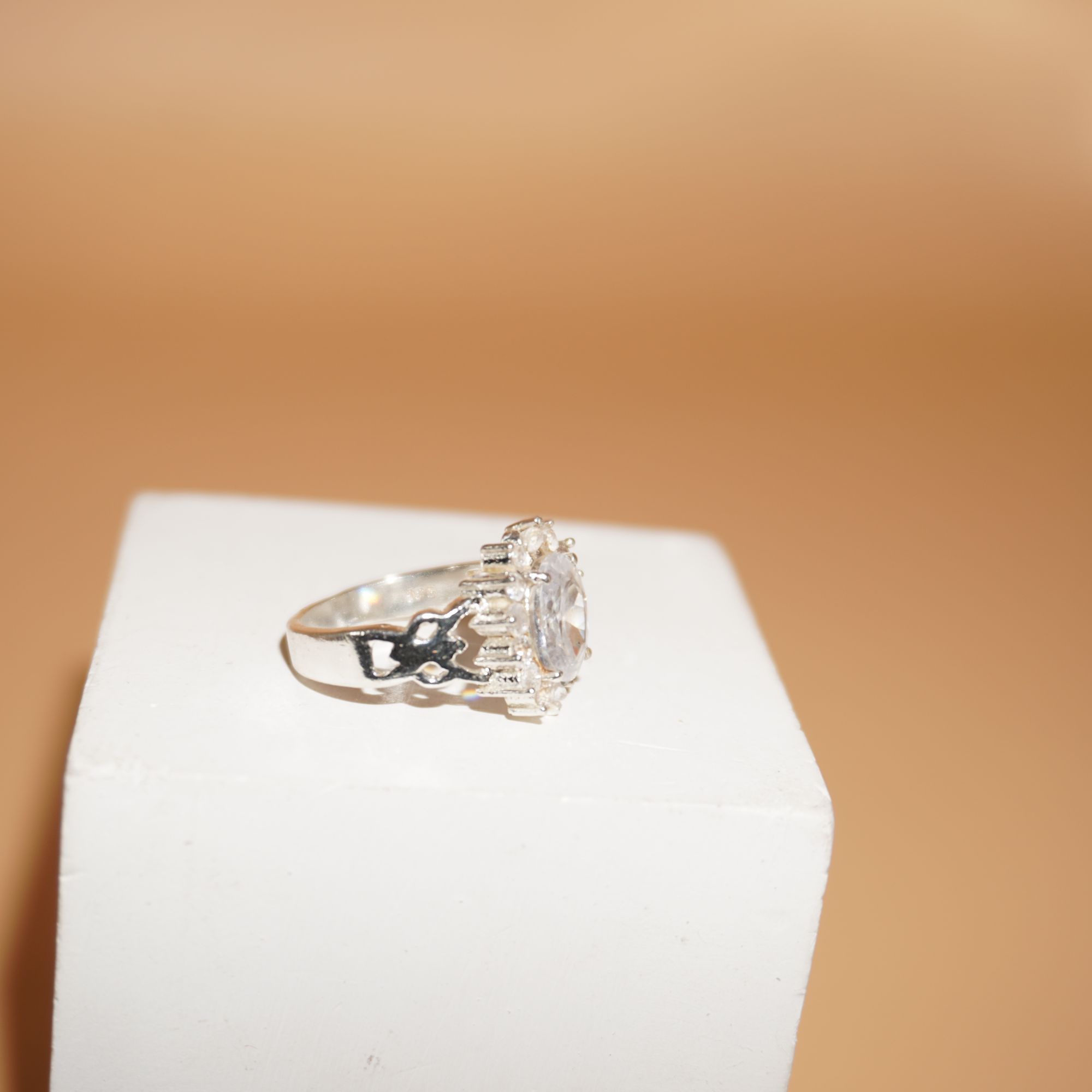 925 Silver Classic Diamond Ring 226R27