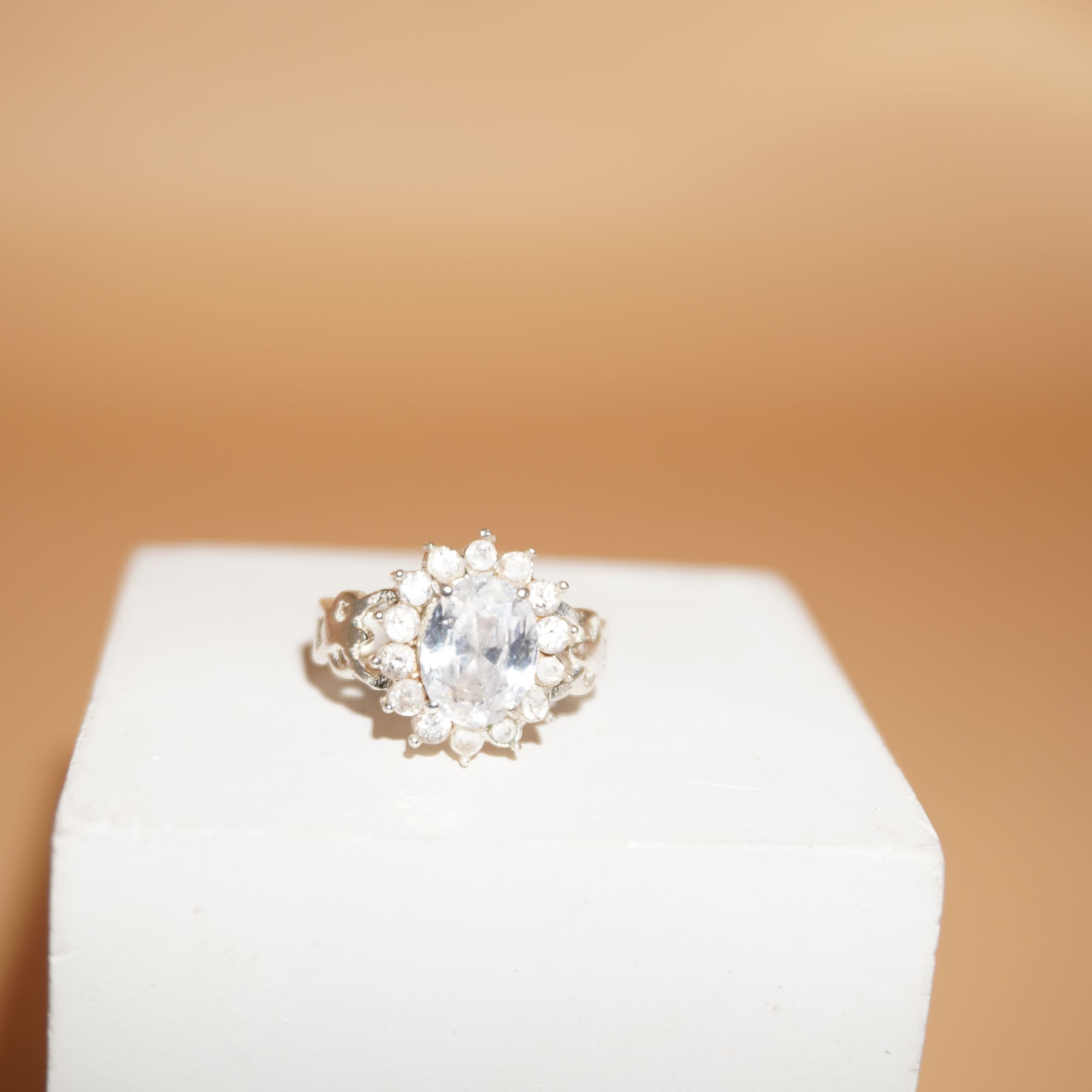925 Silver Classic Diamond Ring 226R27