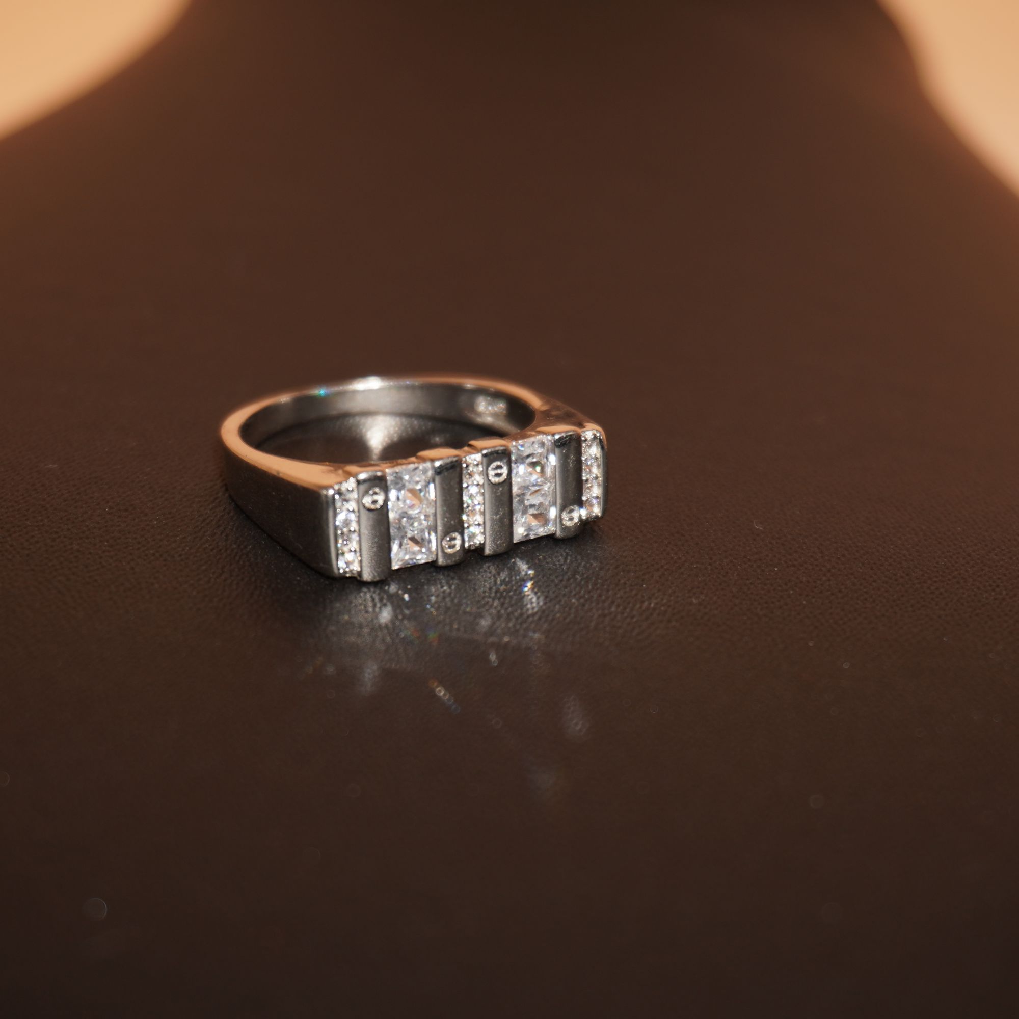 925 Silver Classy Color Stone Ring 712R18