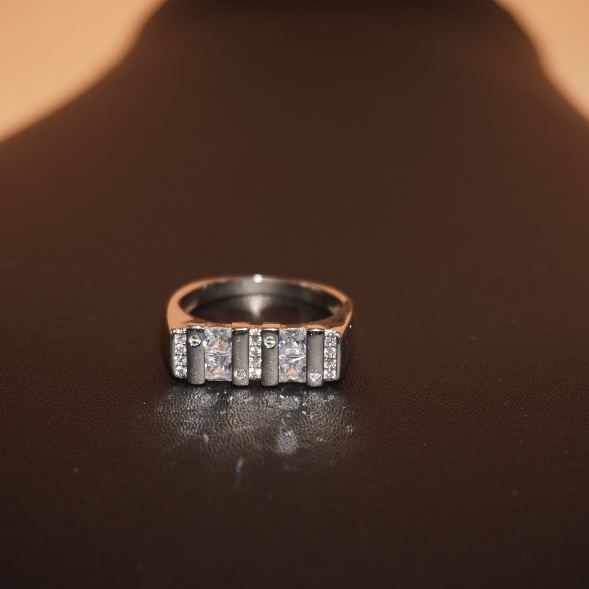 925 Silver Classy Color Stone Ring 712R18