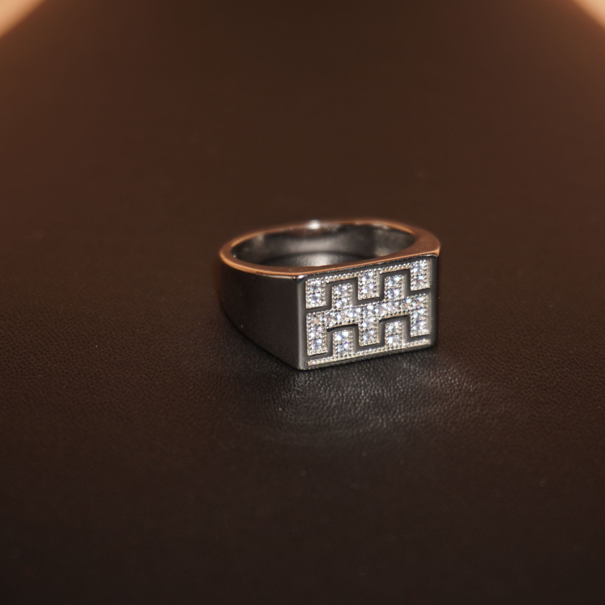 925 Silver Fancy Diamond Ring 713R34