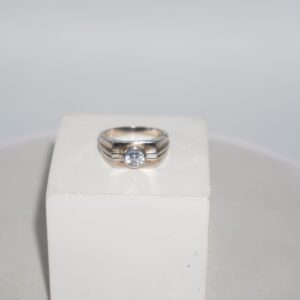 925 Silver Lightweight Diamond Ring