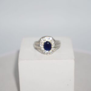925 Silver Fancy AD Diamond Ring