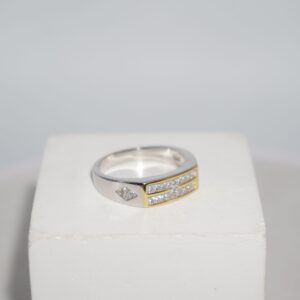 925 Silver Grand Studed Ring