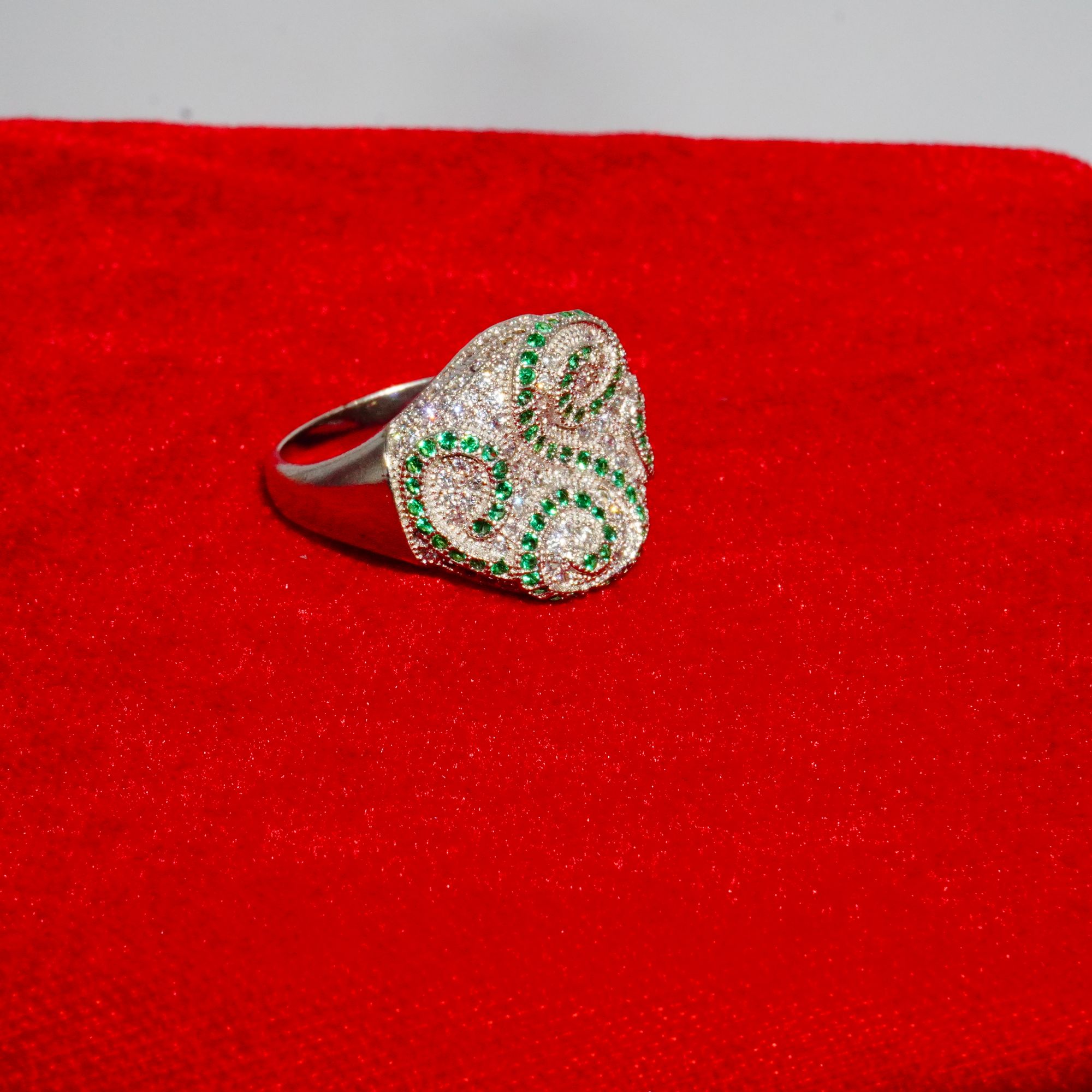 925 Silver Classic Diamond Ring 195R151 - Image 3