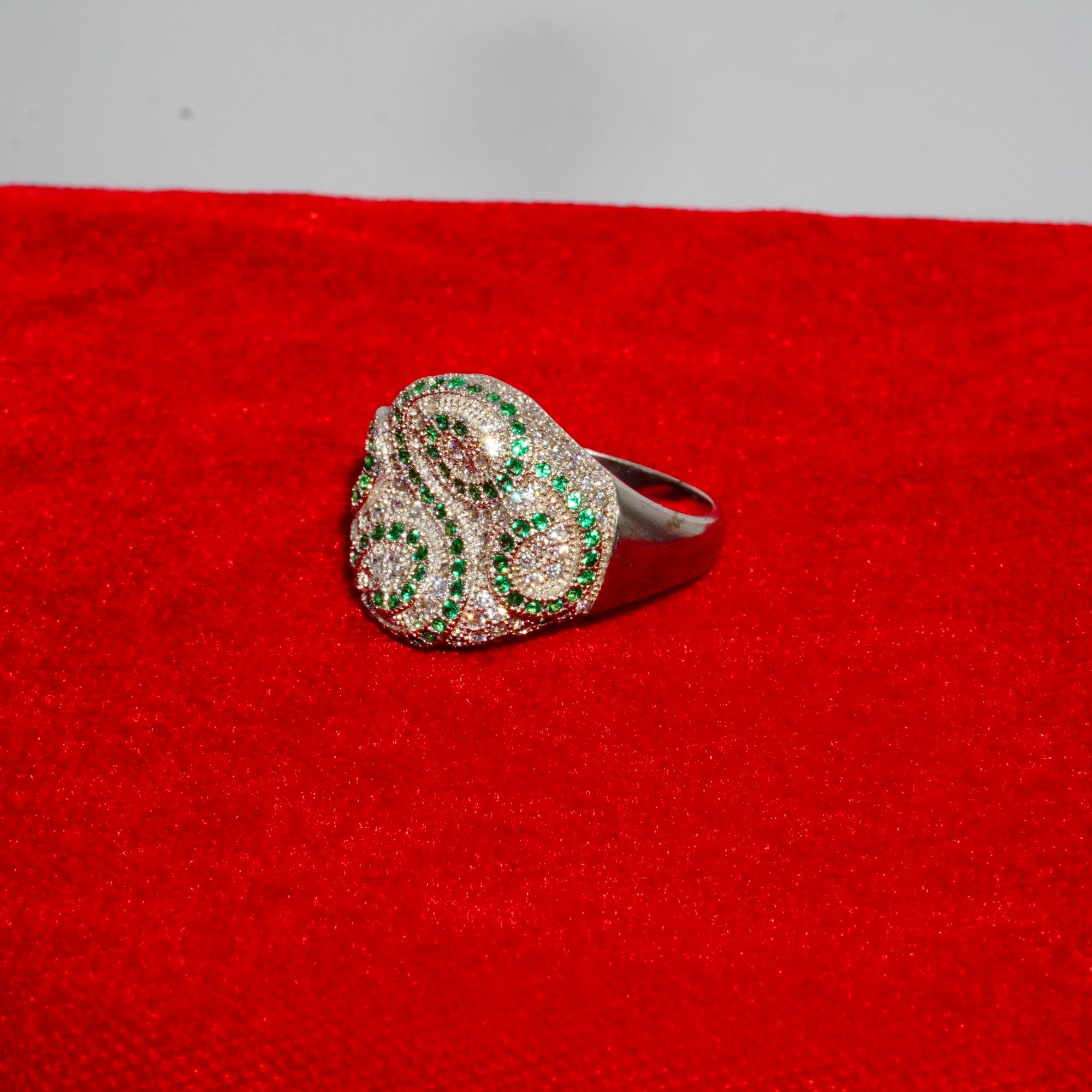 925 Silver Classic Diamond Ring 195R151 - Image 2