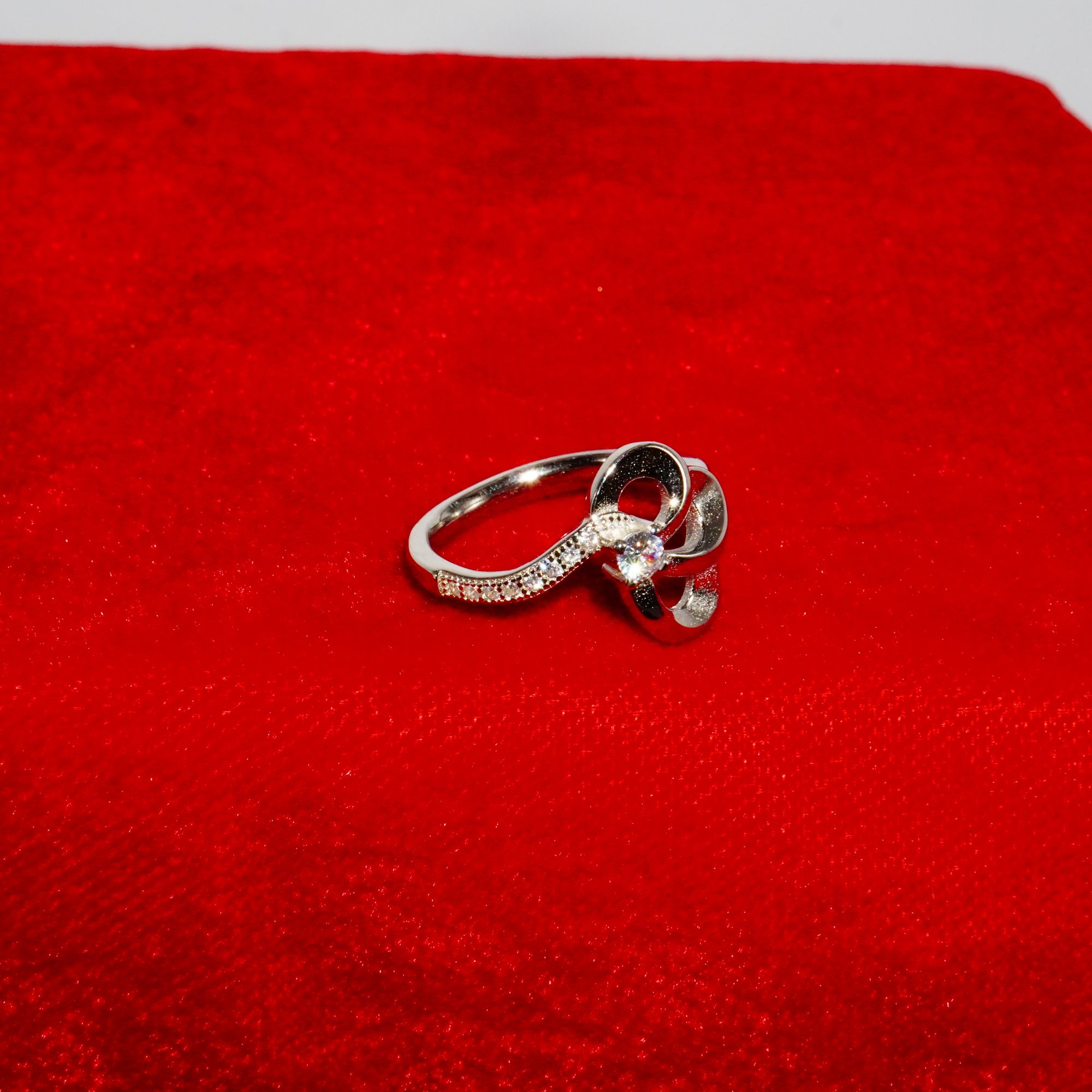 925 Silver Fancy Diamond Ring 764R10 - Image 2
