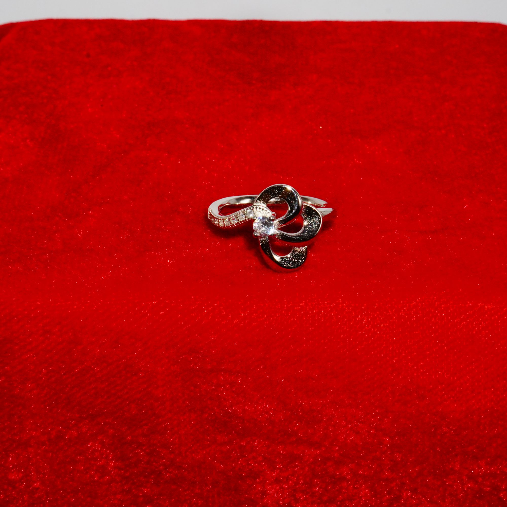 925 Silver Fancy Diamond Ring 764R10