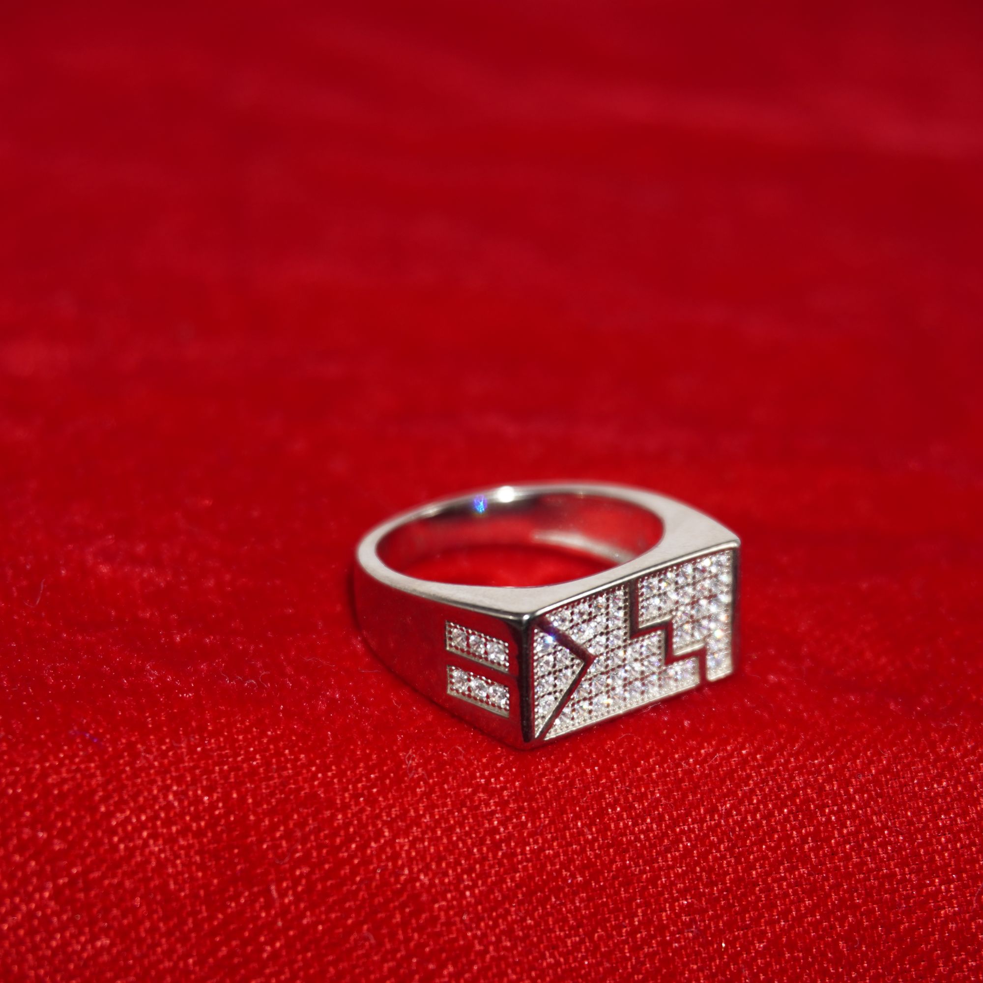 925 Silver Classy Color Stone Ring 711R47 - Image 2