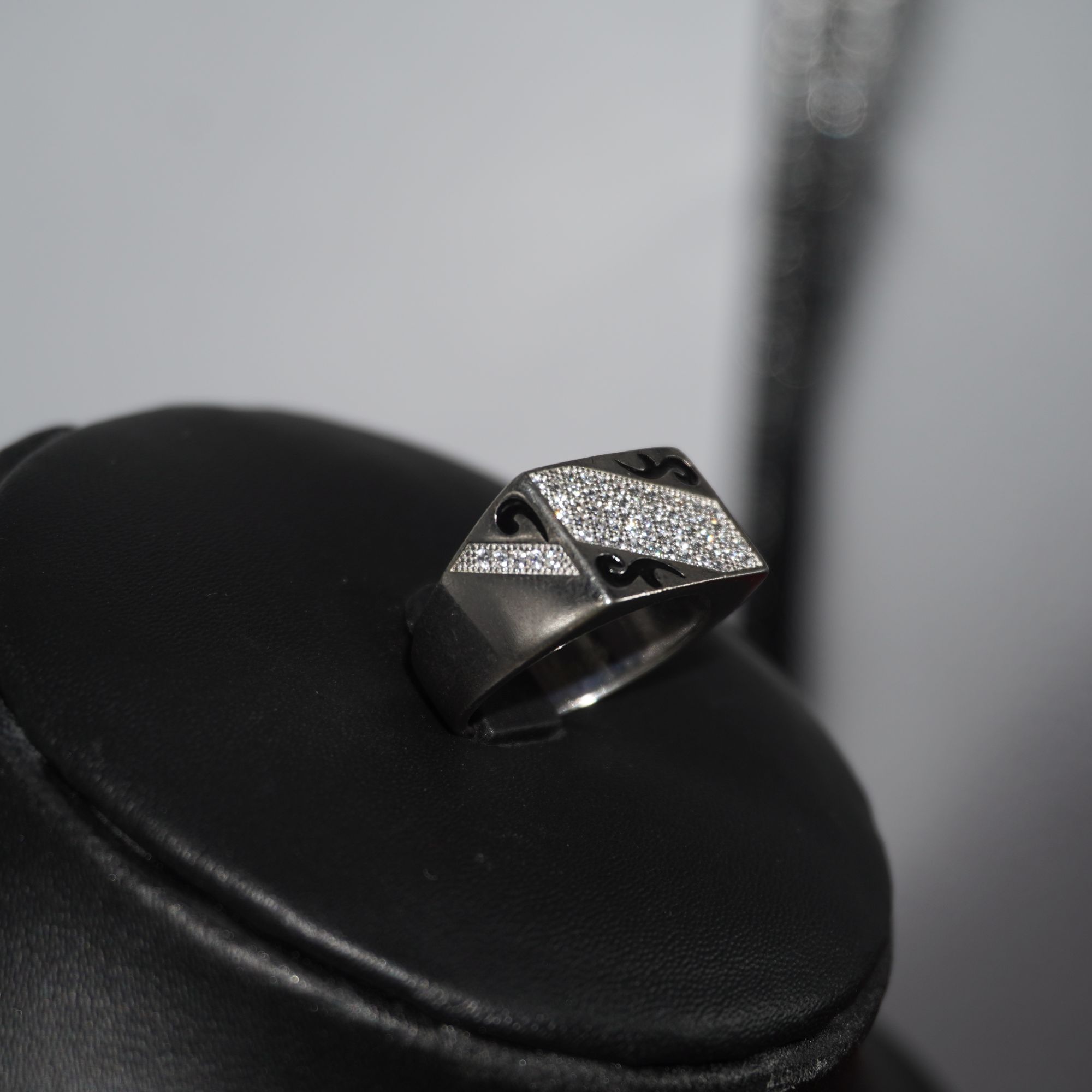 925 Silver Classic Color Stone Ring 712R8 - Image 3