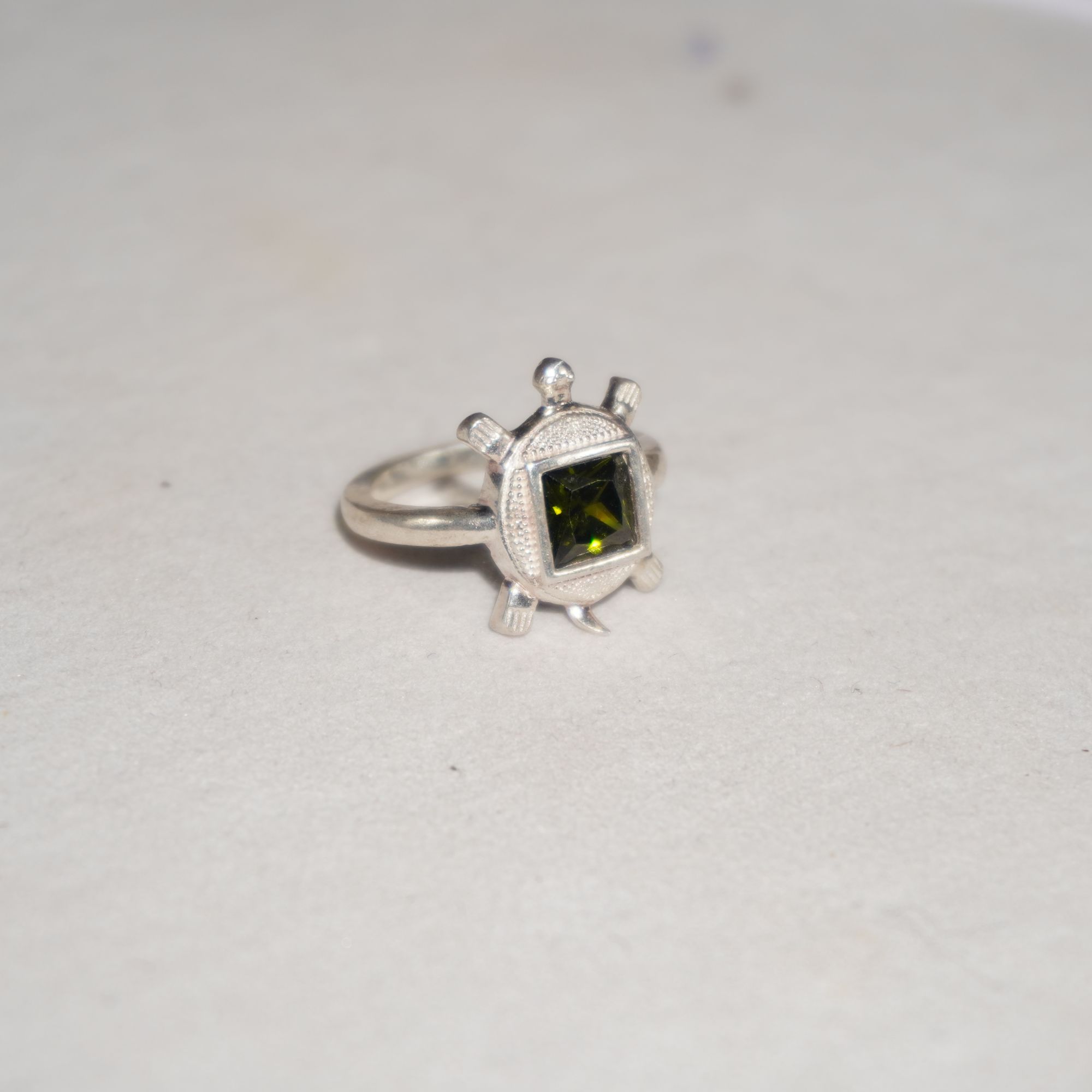 925 Silver Classic Color Stone Ring 333R28 - Image 3