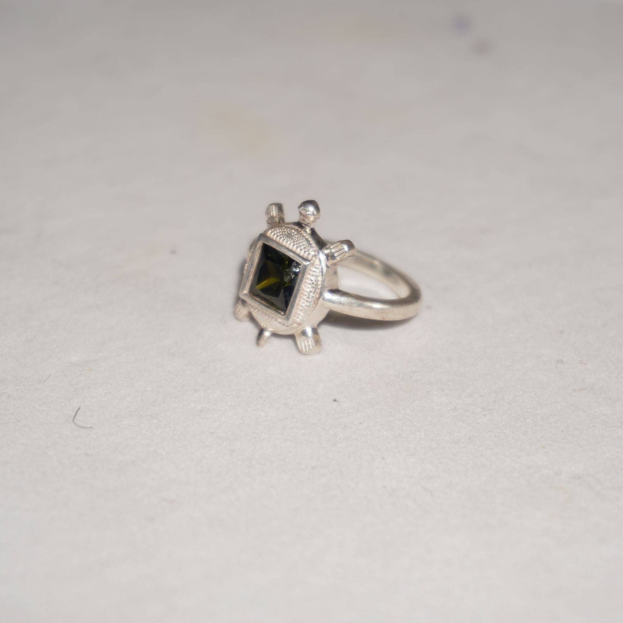 925 Silver Classic Color Stone Ring 333R28 - Image 2