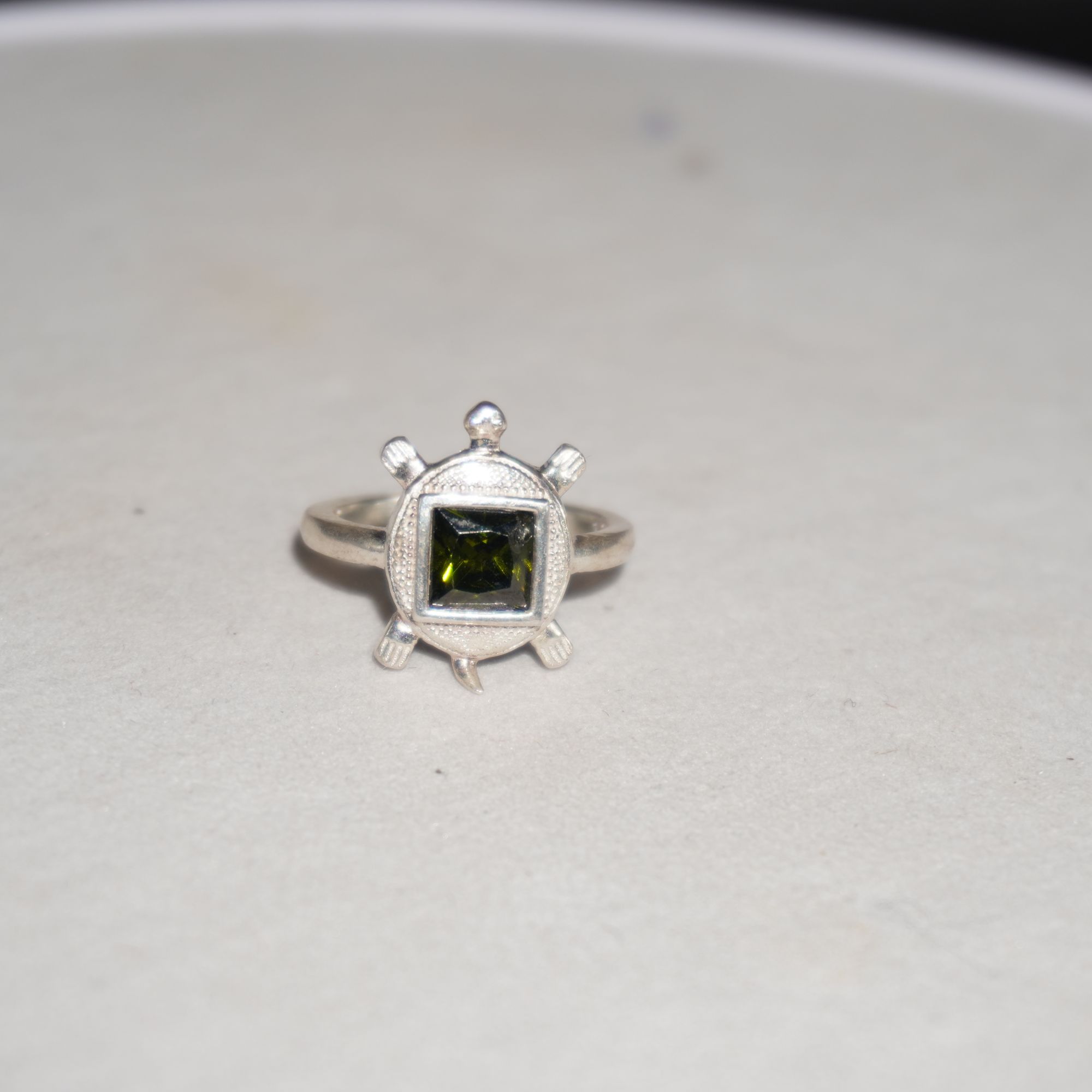 925 Silver Classic Color Stone Ring 333R28