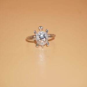 925 Silver Delicate Diamond Ring
