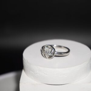925 Silver Classic AD Diamond Ring