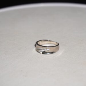 925 Silver Stunning AD Diamond Ring