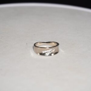 925 Silver Stunning AD Diamond Ring