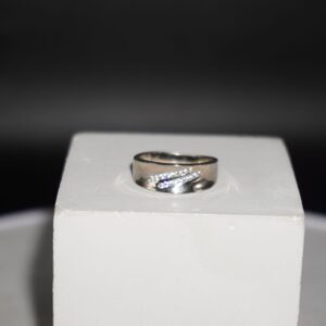 925 Silver Stunning AD Diamond Ring