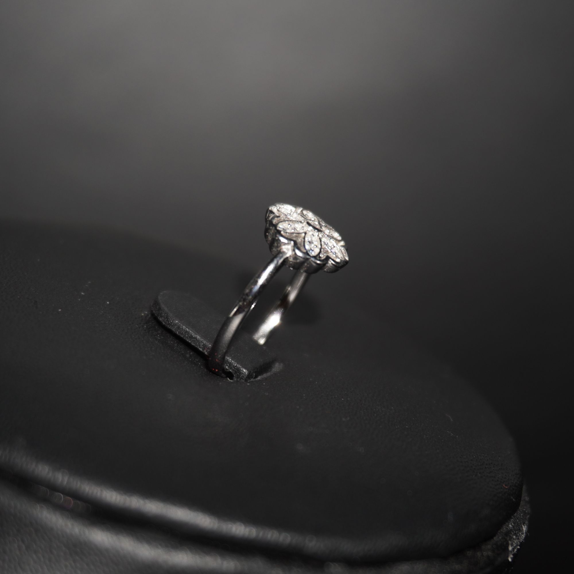 925 Silver Fancy Diamond Ring 99R12 - Image 3