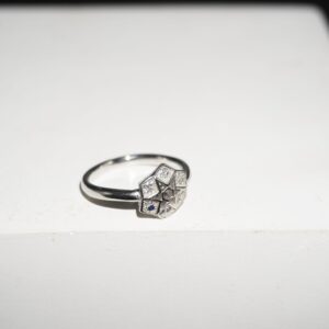 925 Silver Delicate Diamond Ring 195R543