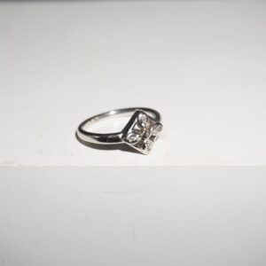 925 Silver Classy Diamond Ring 904R10