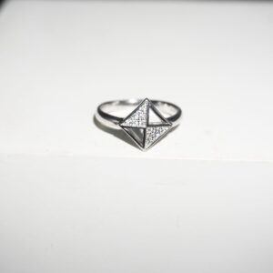 925 Silver Lightweight AD Diamond Ring 871R30