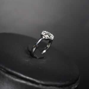 925 Silver Classic AD Diamond Ring 875R12