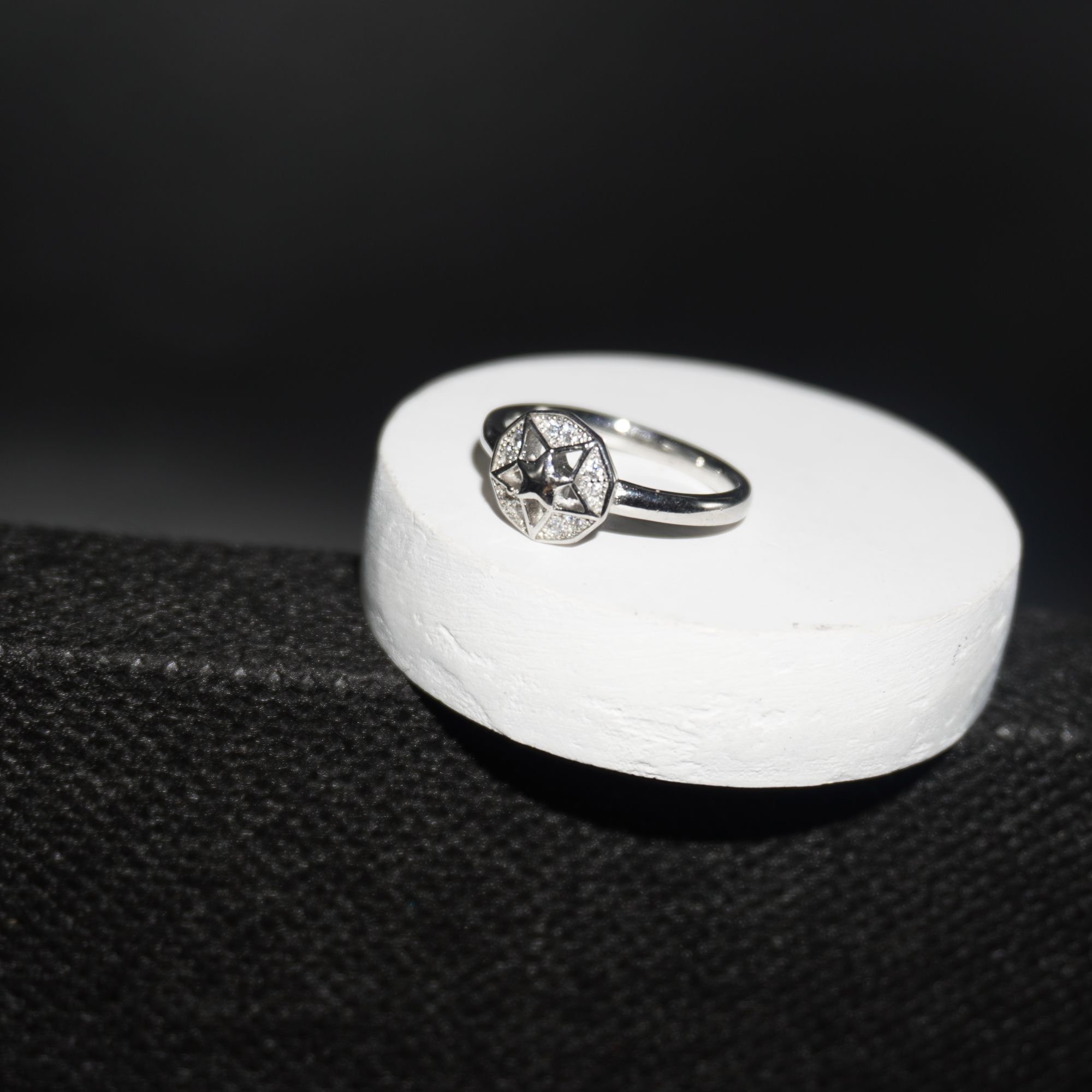 925 Silver Handmade AD Diamond Ring 872R46