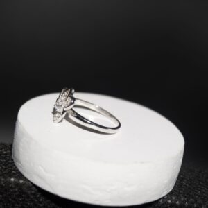 925 Silver Fancy AD Diamond Ring 870R37