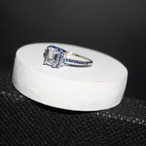 925 Silver Stunning AD Diamond Ring 710R23