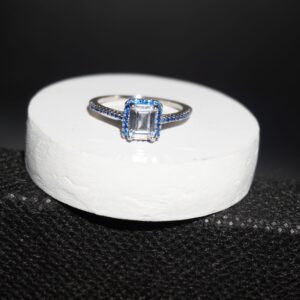 925 Silver Stunning AD Diamond Ring 710R23