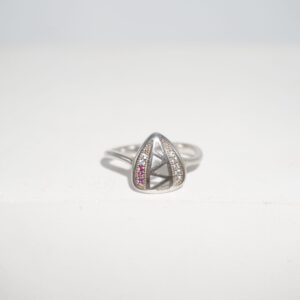 925 Silver Grand Engagement Ring 909R64