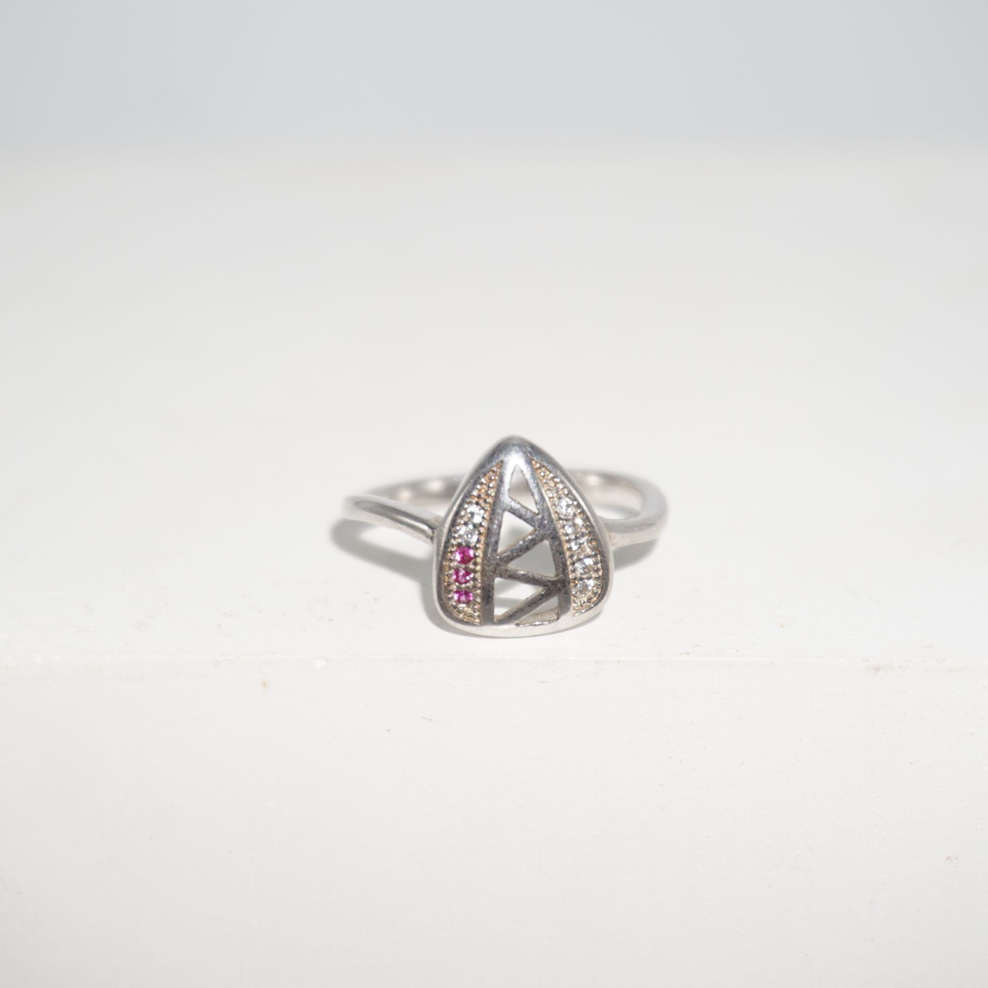 925 Silver Grand Engagement Ring 909R64