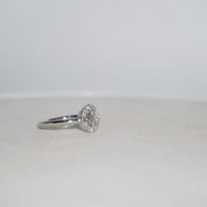 925 Silver Modern Plain Gold Ring 873R34