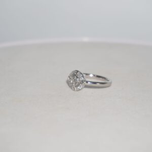 925 Silver Modern Plain Gold Ring 873R34