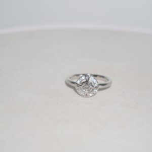 925 Silver Modern Plain Gold Ring 873R34
